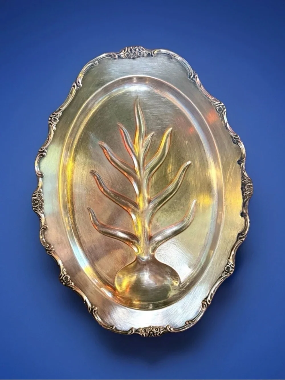 VTG 1920s King George International Silver Company Silver-Plated Platter